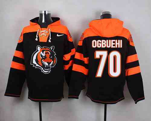 Nike Bengals 70 Cedric Ogbuehi Black Hooded Jersey