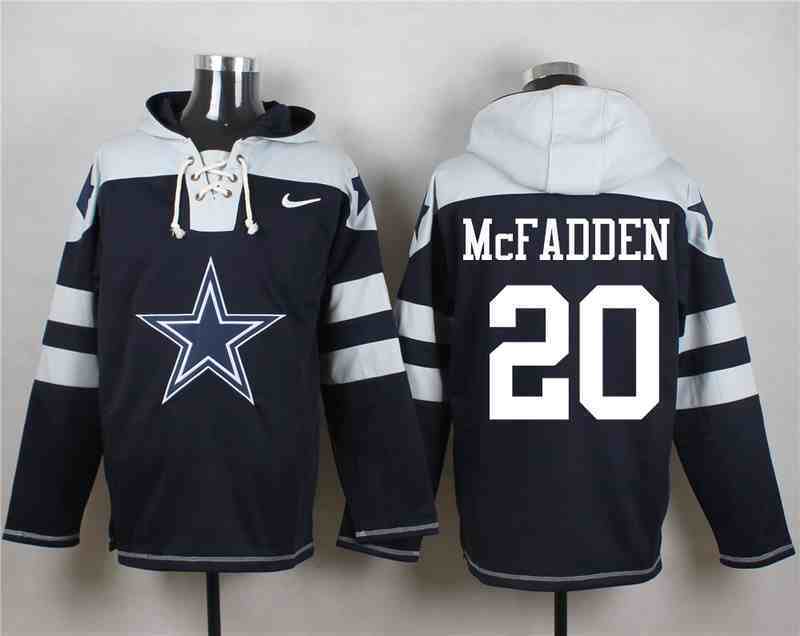 Nike Cowboys 20 Darren McFadden Navy Hooded Jersey