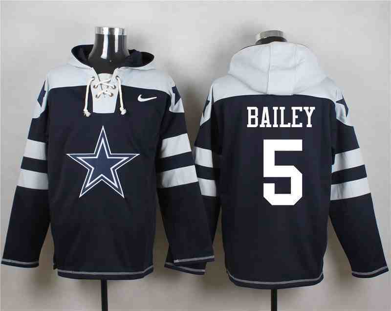 Nike Cowboys 5 Dan Bailey Navy Hooded Jersey