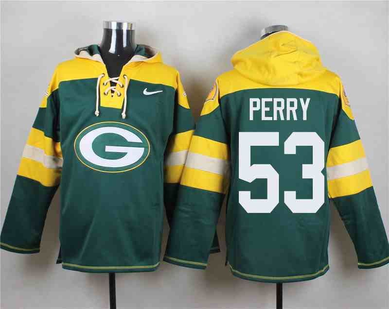 Nike Packers 53 Nick Perry Green Hooded Jersey