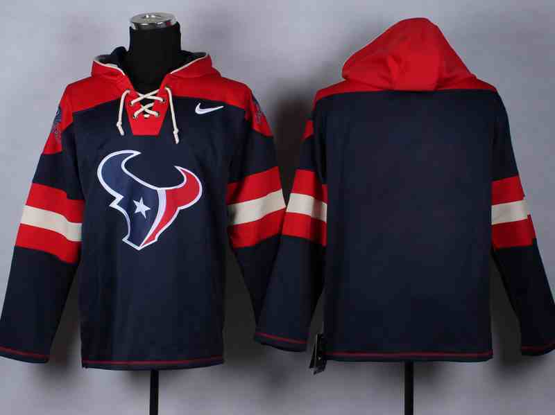 Nike Texans Navy Blue Hooded Jerseys