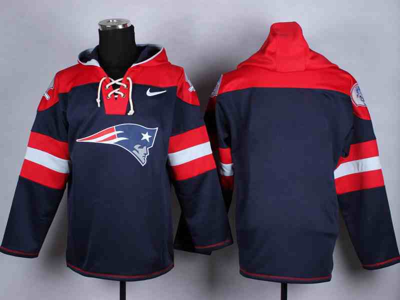 Nike Patriots Navy Blue Hooded Jerseys
