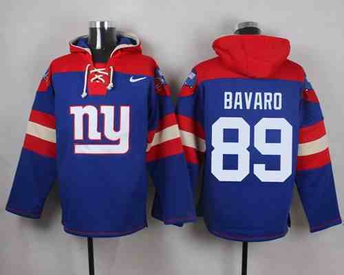 Nike Giants 89 Bavaro Blue Hooded Jersey