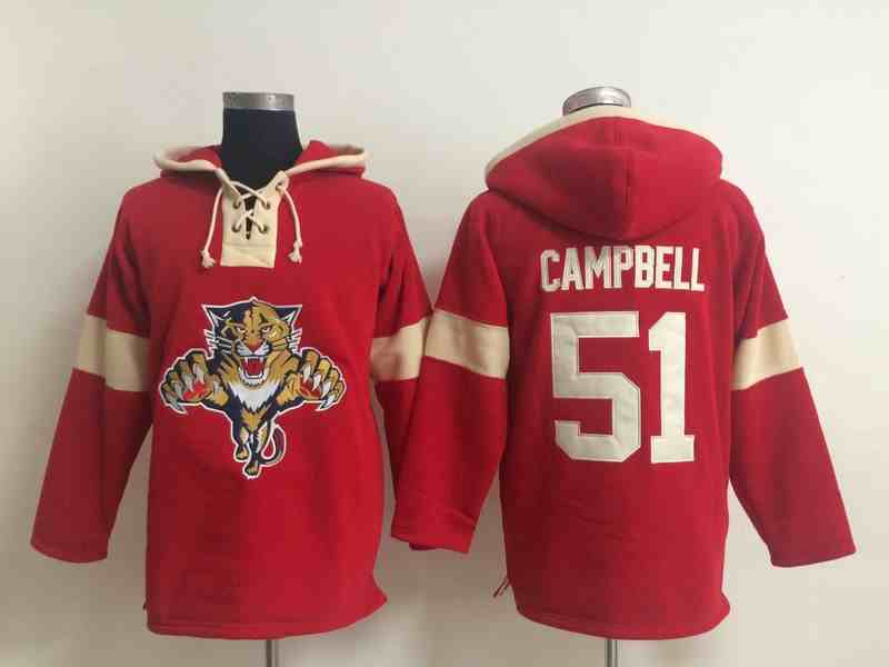 Jacksonville Jaguars 51 Campbell Red Hooded Jerseys