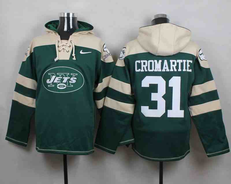 Nike Jets 31 CROMARTIE Green Hooded Jersey