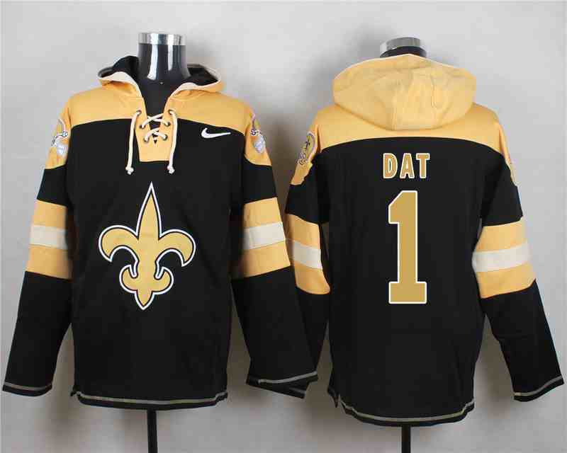 Nike Saints 1 DAT Black Hooded Jersey