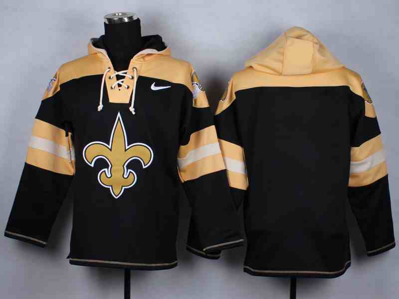 Nike Saints Black Hooded Jerseys