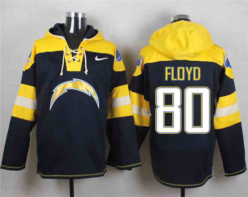 Nike Chargers 80 FLOYD Navy Hooded Jersey