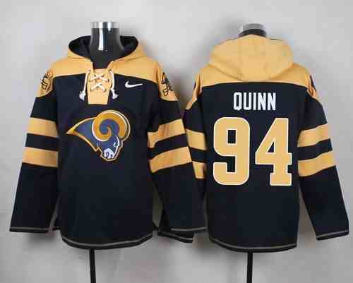 Nike Rams 94 QUINN Navy Blue Hooded Jersey
