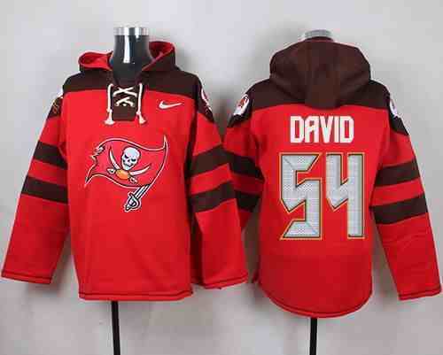 Nike Buccaneers 54 Lavonte David Red Hooded Jersey