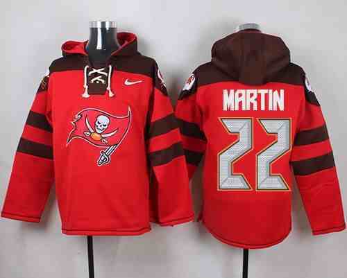 Nike Buccaneers 22 Doug Martin Red Hooded Jersey