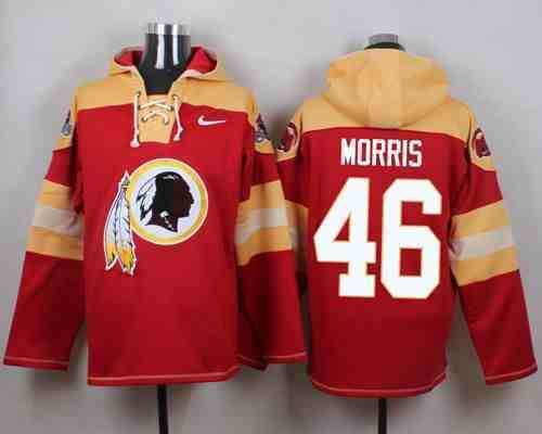 Nike Redskins 46 Alfred Morris Red Hooded Jersey