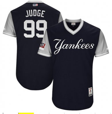 Yankees 99 Aaron Judge Judge Navy 2018 Players Weekend Authentic Team Jersey