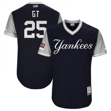 Yankees #25 Gleyber Torres Navy 2018 Players Weekend Authentic Team Jersey