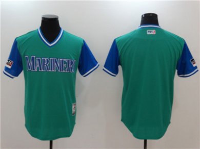 Mariners Aqua 2018 Players Weekend Authentic Team Jersey
