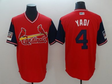 Cardinals 4 Yadier Molina Yadi Red 2018 Players Weekend Authentic Team Jersey