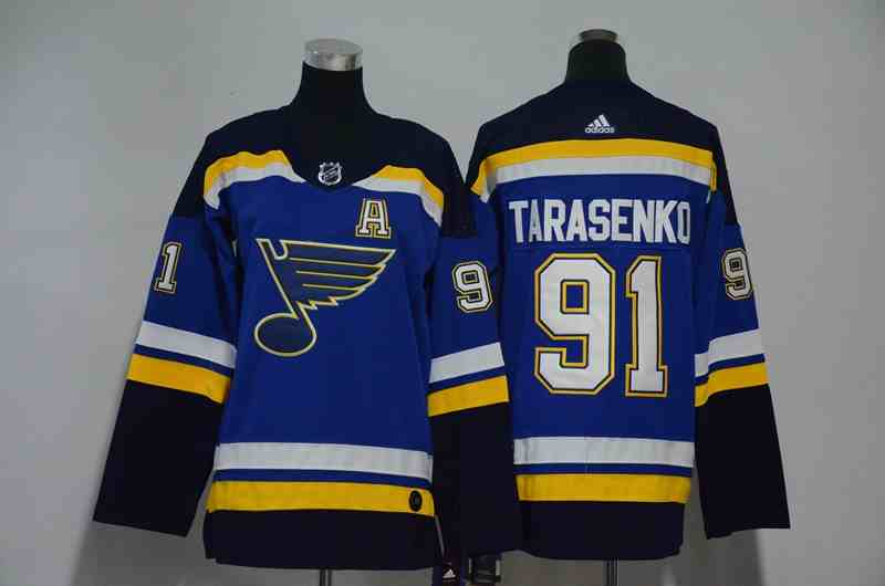 Blues 91 Vladimir Tarasenko Blue Youth Adidas Jersey