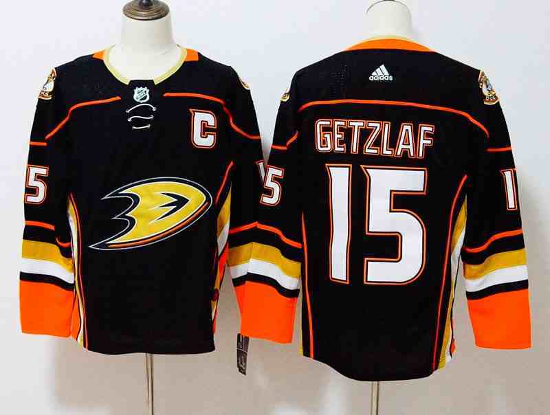 Ducks 15 Ryan Getzlaf Black Adidas Jersey
