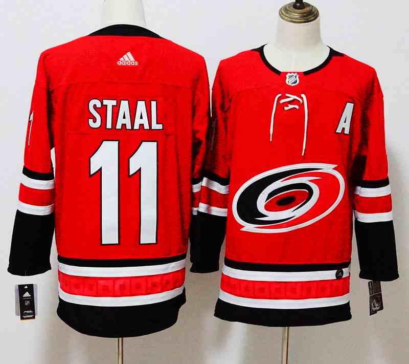 Hurricanes 11 Jordan Staal Red Adidas Jersey