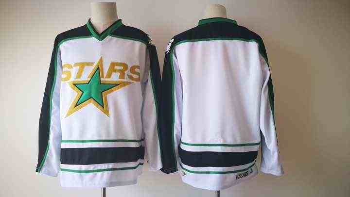 Stars Blank White CCM Jersey