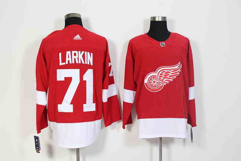Red Wings 71 Dylan Larkin Red Adidas Jersey