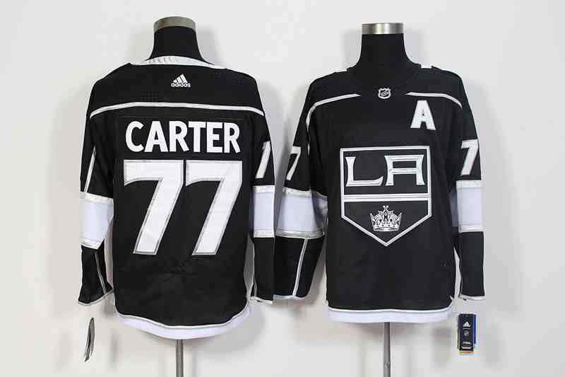 Kings 77 Jeff Carter Black Adidas Jersey