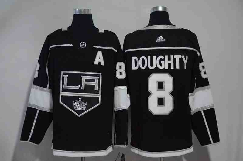 Kings 8 Drew Doughty Black Adidas Jersey