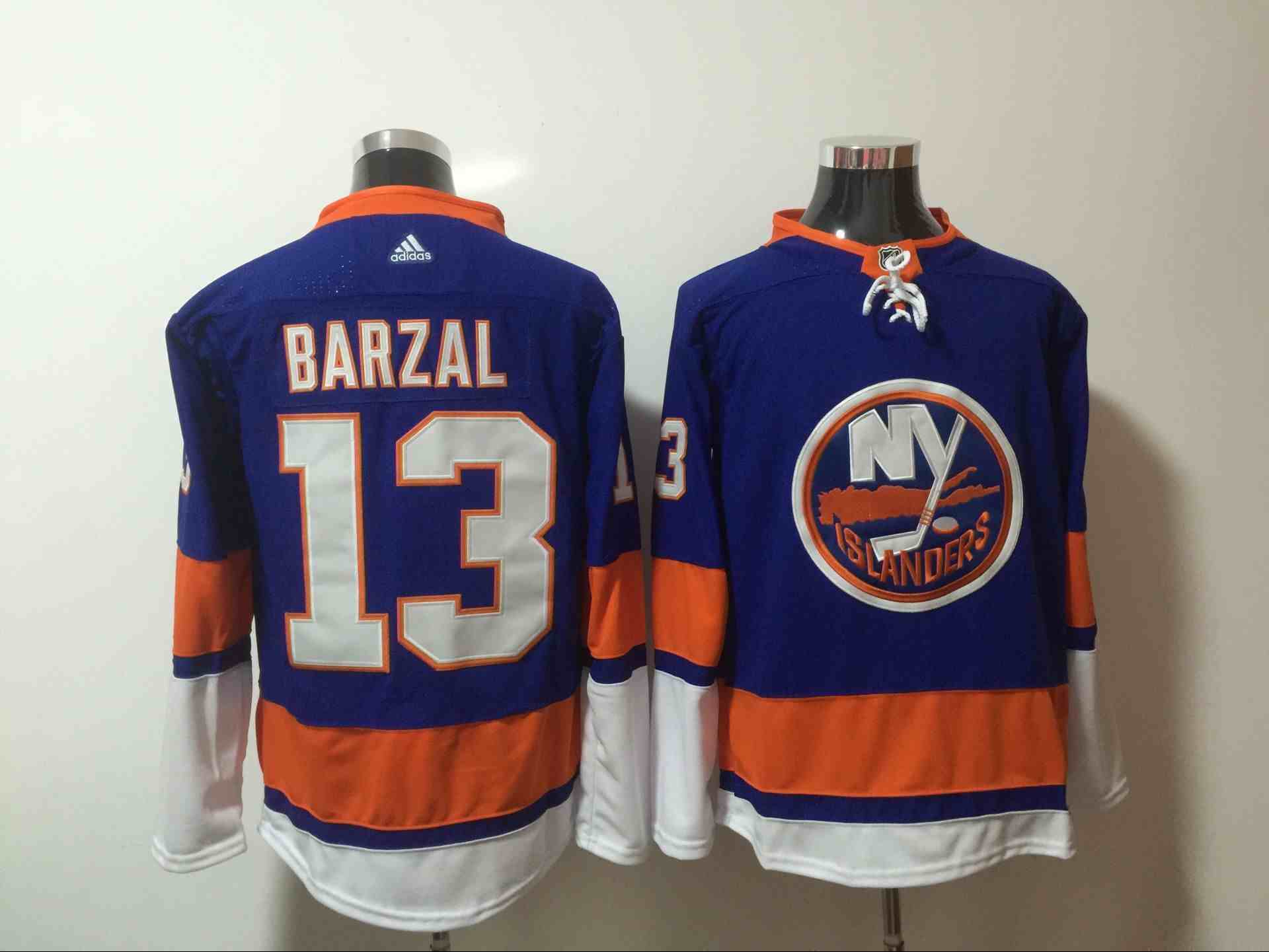 Islanders 13 Mathew Barzal Blue Adidas Jersey