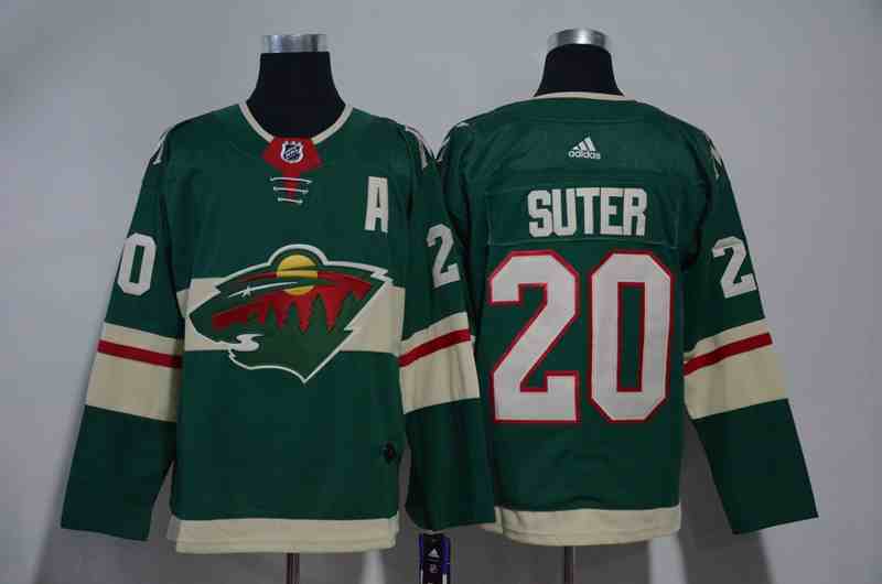 Wild 20 Ryan Suter Green Adidas Jersey