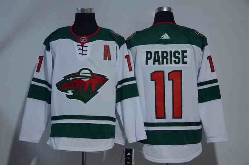 Wild 11 Zach Parise White Adidas Jersey