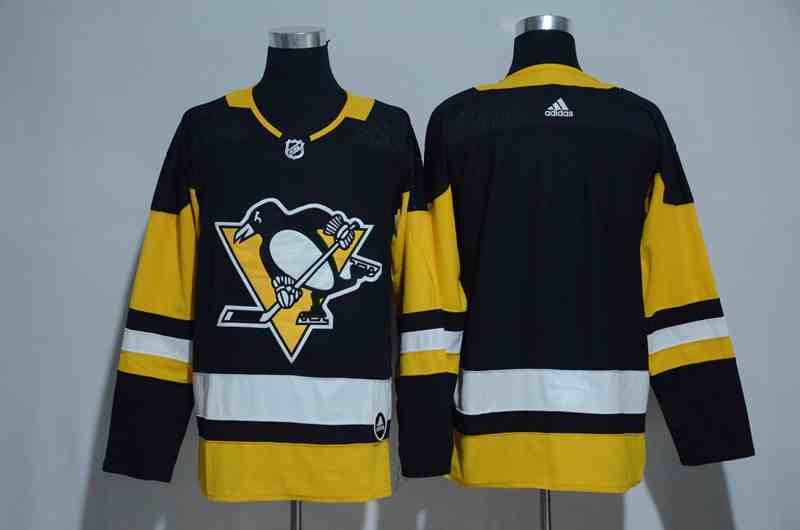 Penguins Blank Black Adidas Jersey