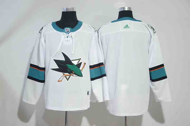 Sharks Blank White Adidas Jersey