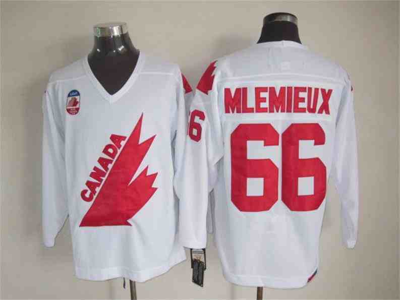 Canada 66 Mlemieux White Throwback Jersey