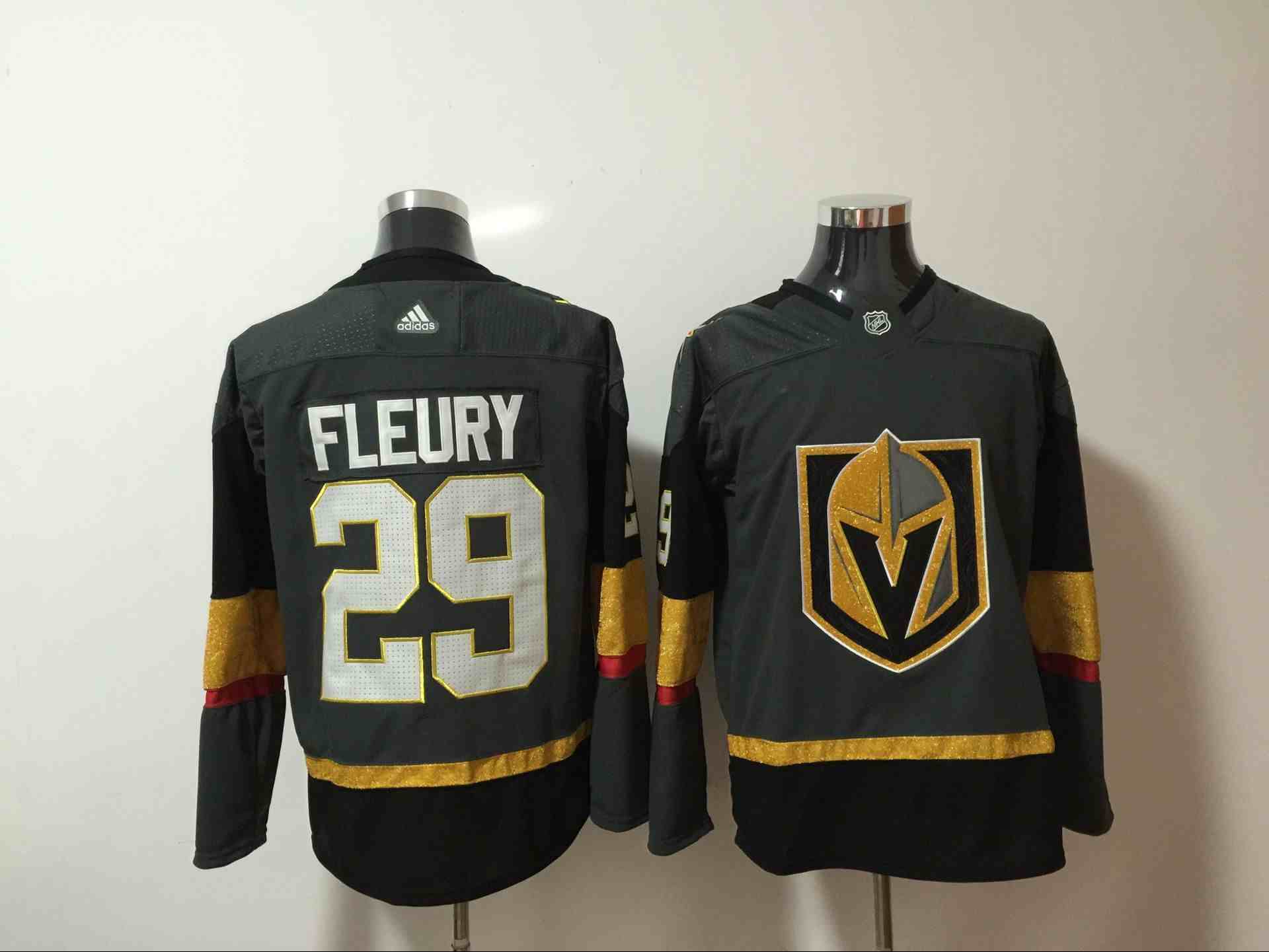 Vegas Golden Knights 29 Marc-Andre Fleury Gray Adidas Jersey