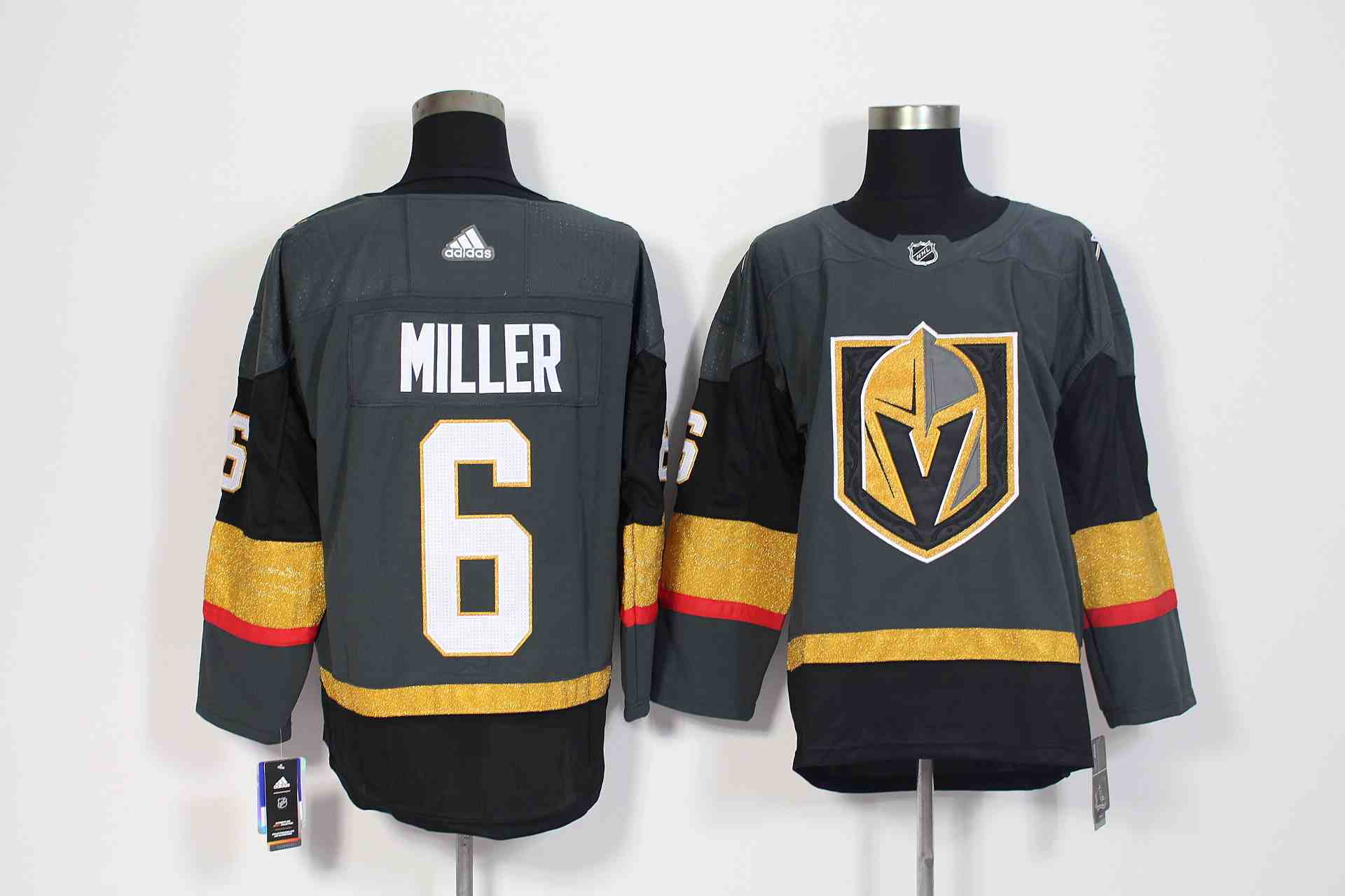 Vegas Golden Knights 6 Colin Miller Gray Adidas Jersey