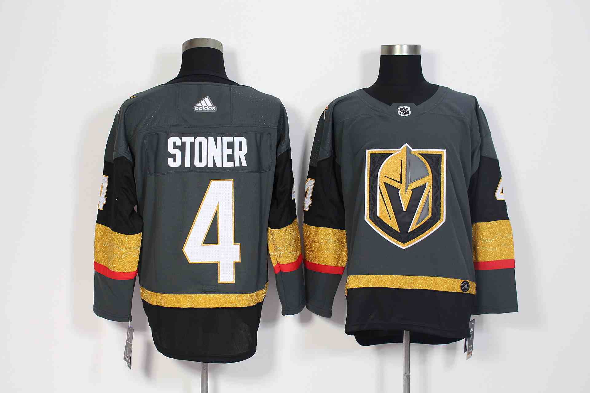 Vegas Golden Knights 4 Clayton Stoner Gray Adidas Jersey