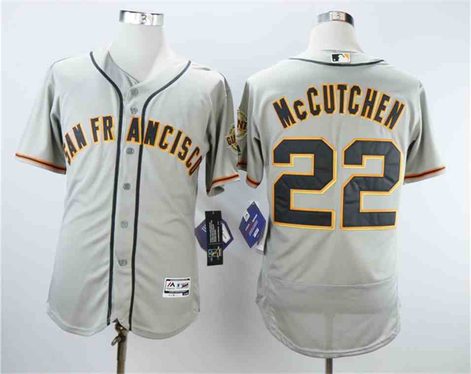 Giants 22 Andrew McCutchen Gray Flexbase  Jersey
