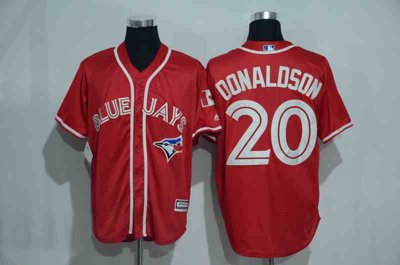 Blue Jays 20 Josh Donaldson Red Alternate Cool Base Jersey