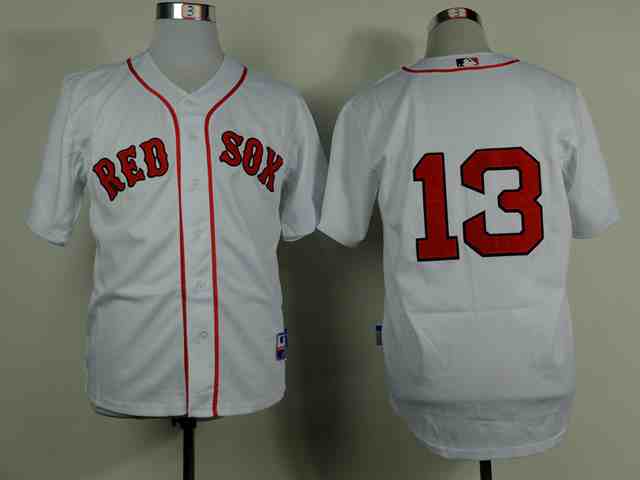 Red Sox 13 Hanley Ramirez White Youth Jersey