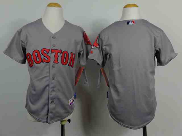 Red Sox Grey Youth Jersey