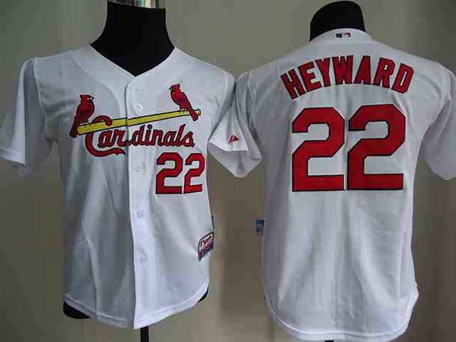 Cardinals 22 Jason Heyward White Youth Jersey