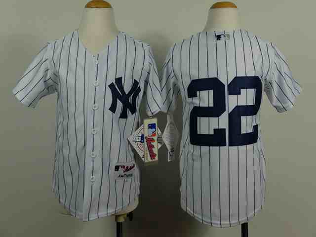 Yankees 22 Ellsbury White Youth Jersey