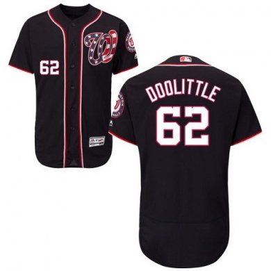 Nationals #62 Sean Doolittle Navy Blue Flexbase Authentic Collection Stitched Baseball Jersey