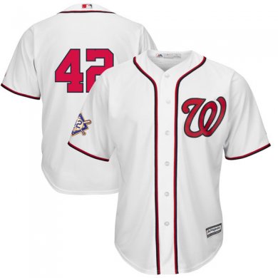 Men Washington Nationals White 2018 Jackie Robinson Day Cool Base Jersey