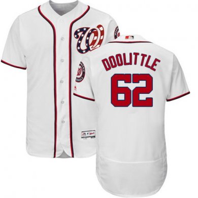 Nationals #62 Sean Doolittle White Flexbase Authentic Collection Stitched Baseball Jersey