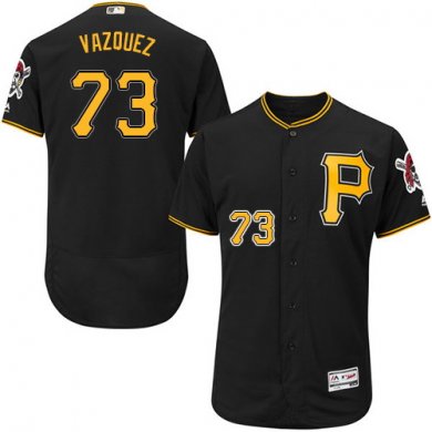 Pirates #73 Felipe Vazquez Black Flexbase Authentic Collection Stitched Baseball Jersey