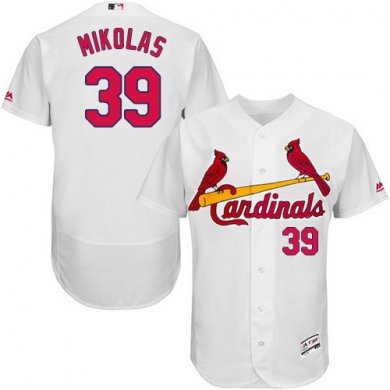 Cardinals #39 Miles Mikolas White Flexbase Authentic Collection Stitched Baseball Jersey