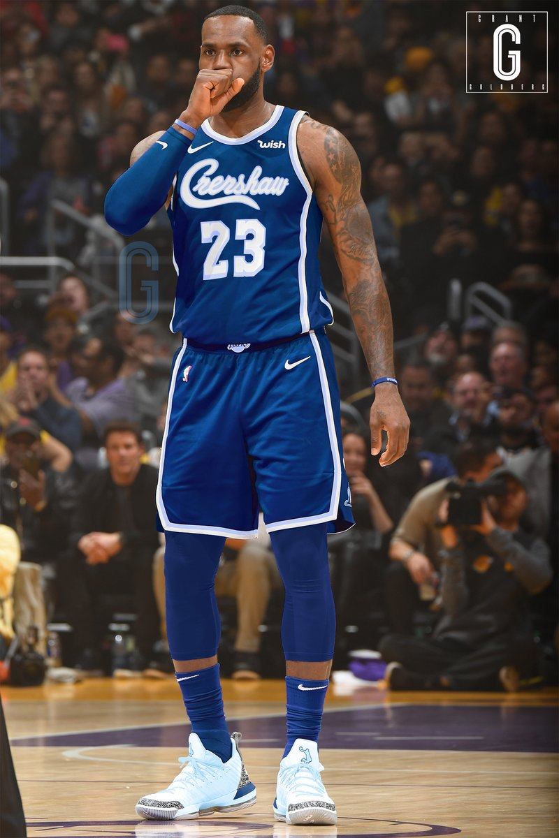 Lakers customized jersey and shorts set