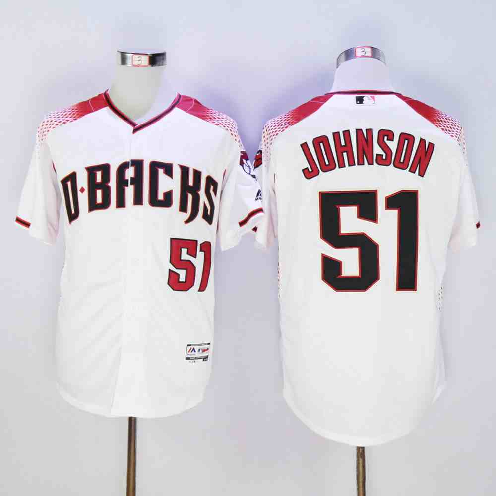 Diamondbacks 51 Randy Johnson White Flexbase Jersey