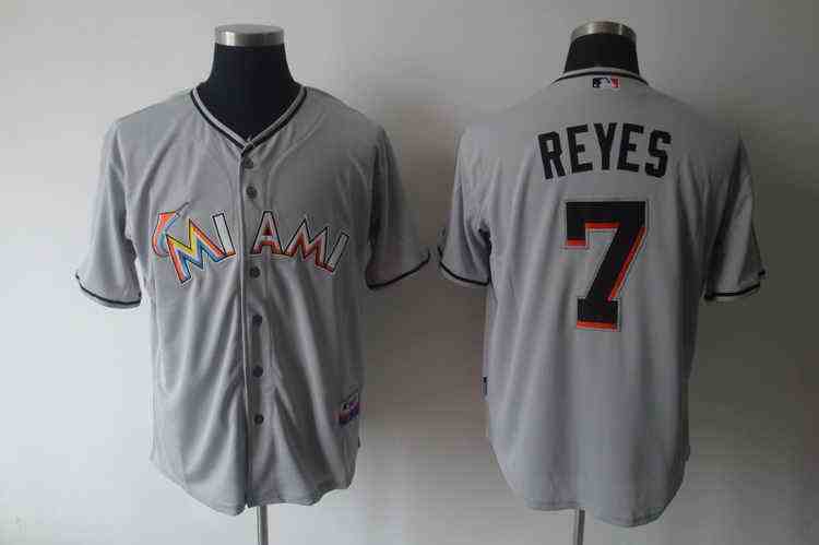 Marlins 7 REYES Grey jerseys